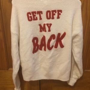 H&M Get Off My Back Sweater size S